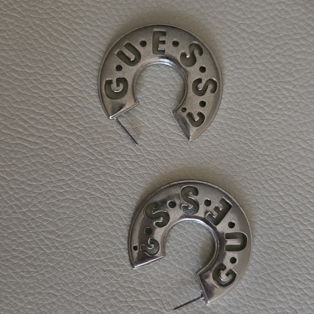 Guess Silver Jewelry Stud Earrings